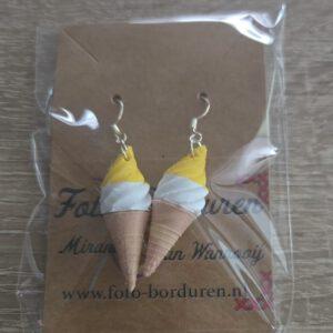 Sorbet oorbellen hanger
